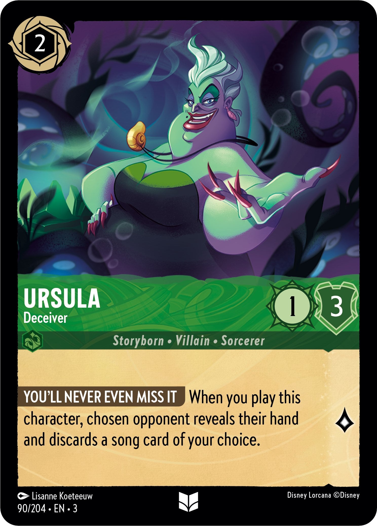 Ursula - Deceiver (90/204) [Into the Inklands] | Clutch Gaming