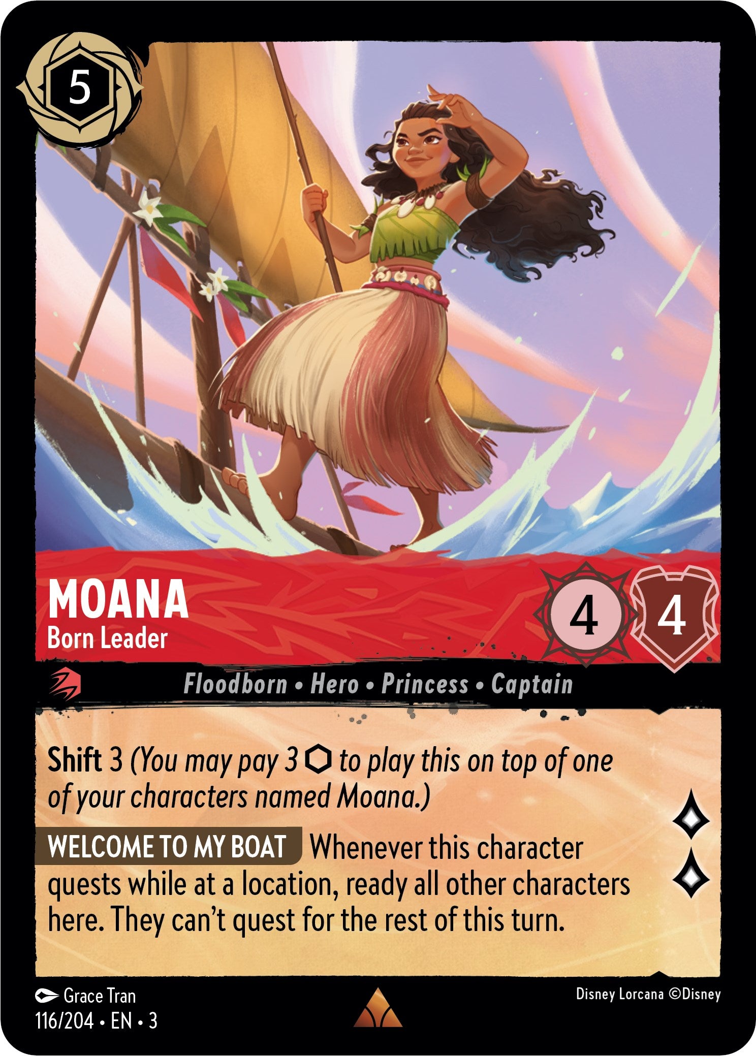 Moana - Born Leader (116/204) [Into the Inklands] | Clutch Gaming