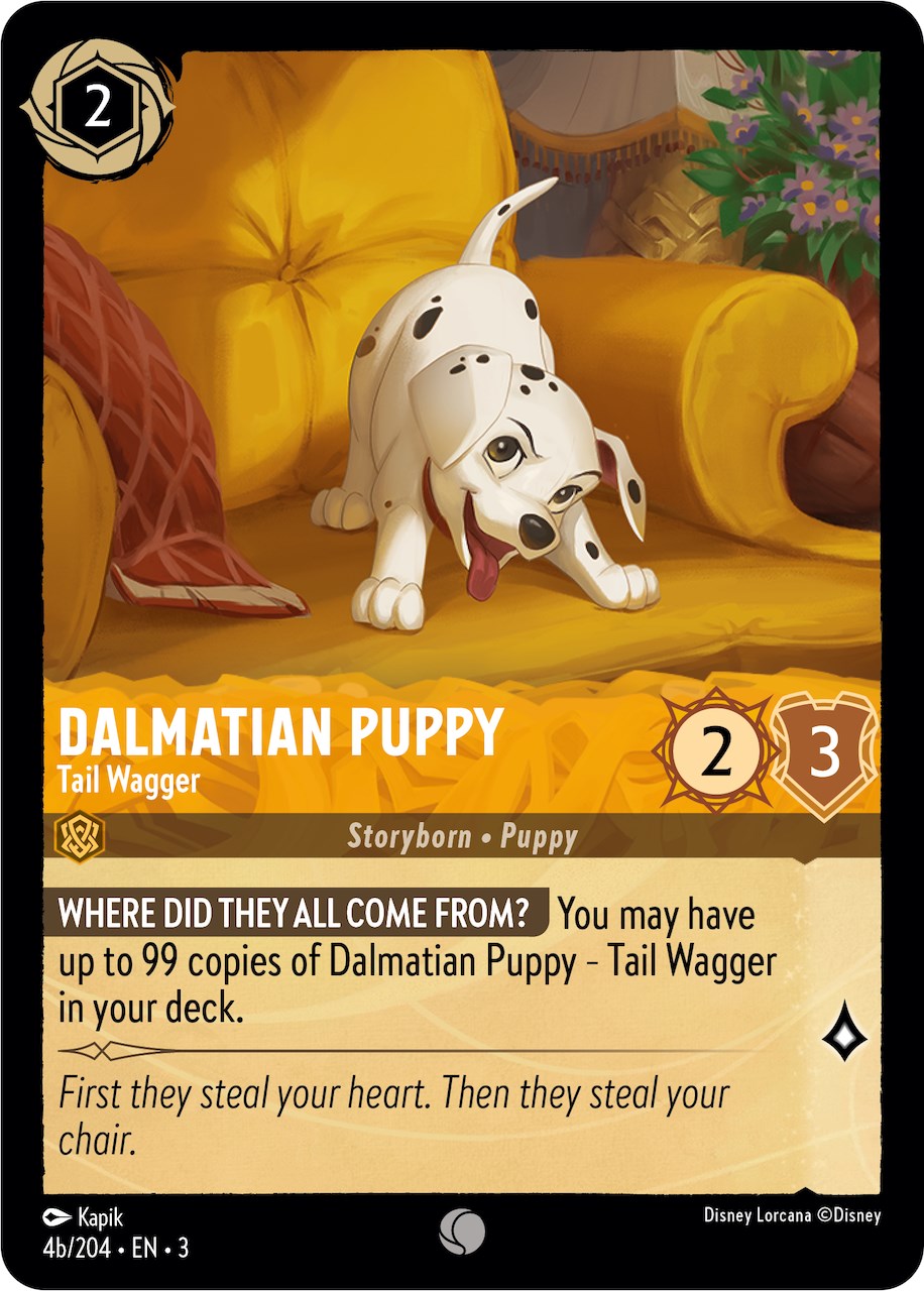 Dalmatian Puppy - Tail Wagger (4b) (4b/204) [Into the Inklands] | Clutch Gaming