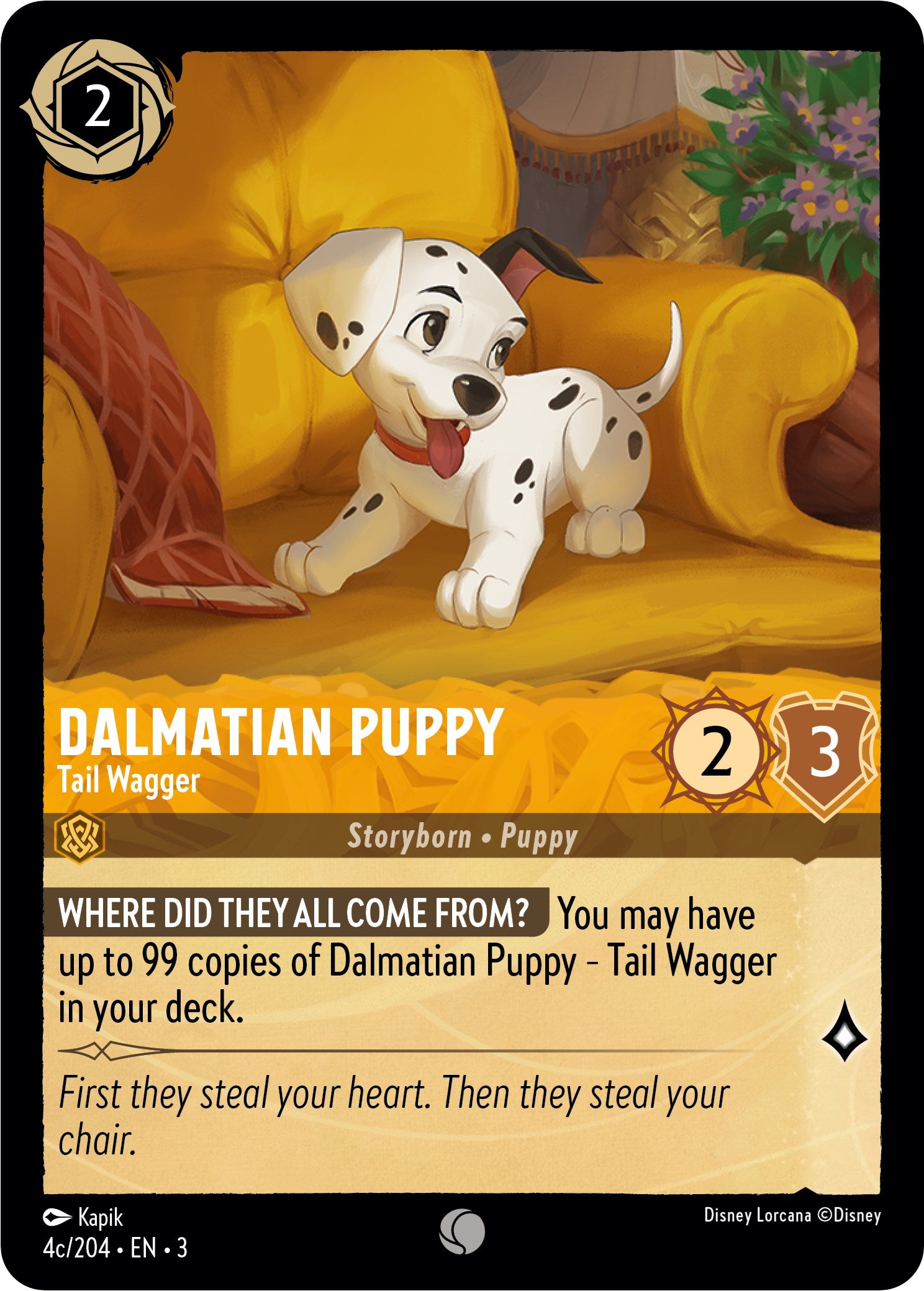 Dalmatian Puppy - Tail Wagger (4c) (4c/204) [Into the Inklands] | Clutch Gaming