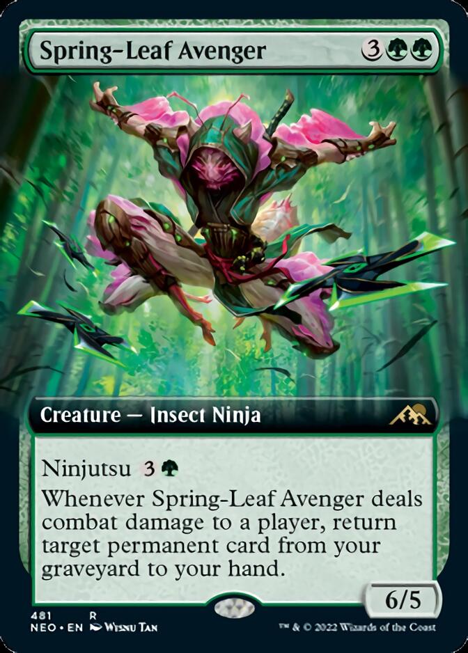 Spring-Leaf Avenger (Extended Art) [Kamigawa: Neon Dynasty] | Clutch Gaming