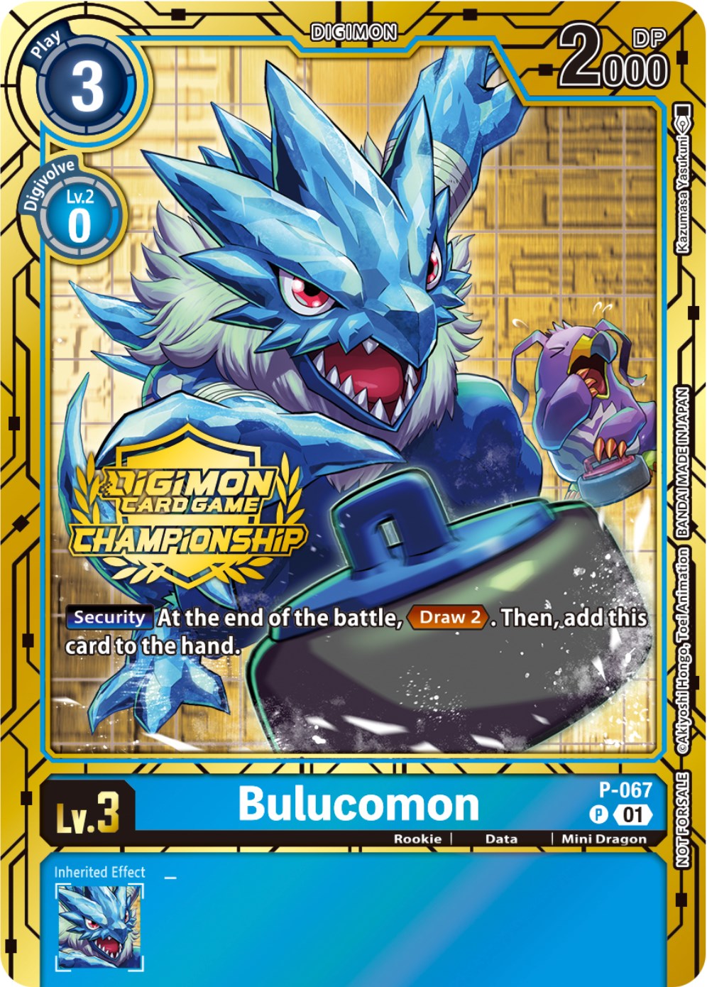 Bulucomon [P-067] (Championship 2023 Gold Card Set) [Promotional Cards] | Clutch Gaming