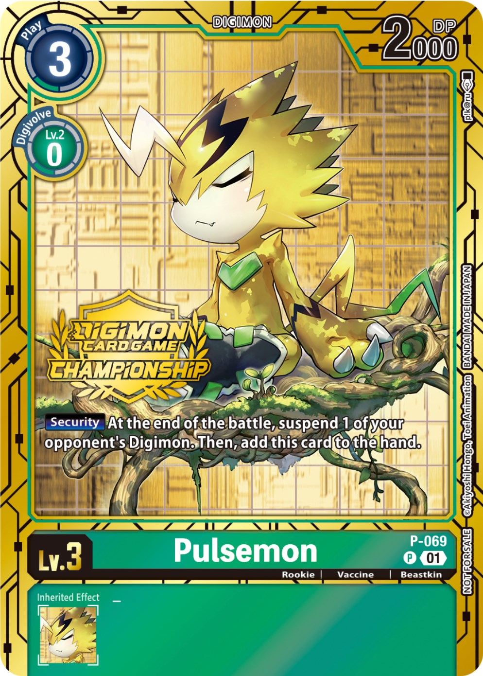 Pulsemon [P-069] (Championship 2023 Gold Card Set) [Promotional Cards] | Clutch Gaming