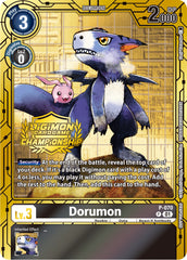 Dorumon [P-070] (Championship 2023 Gold Card Set) [Promotional Cards] | Clutch Gaming