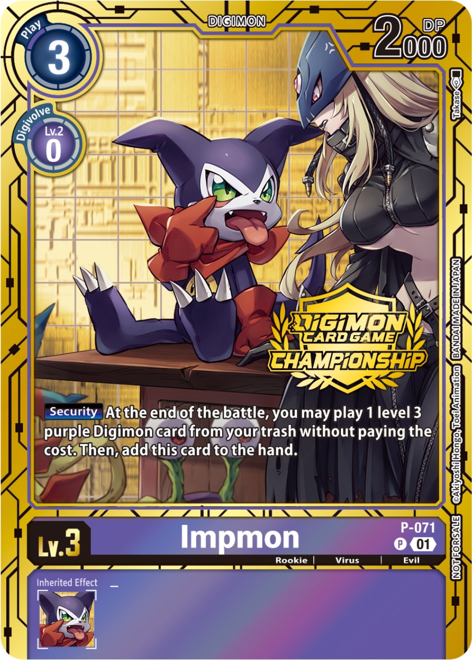 Impmon [P-071] (Championship 2023 Gold Card Set) [Promotional Cards] | Clutch Gaming