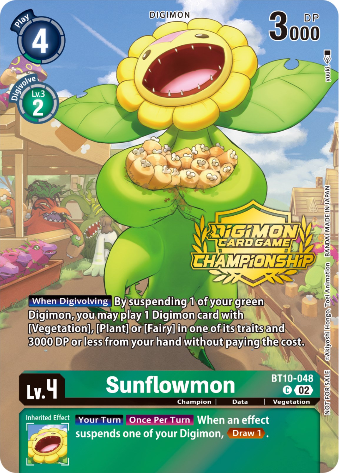 Sunflowmon [BT10-048] (Championship 2023 Tamers Pack) [Xros Encounter Promos] | Clutch Gaming