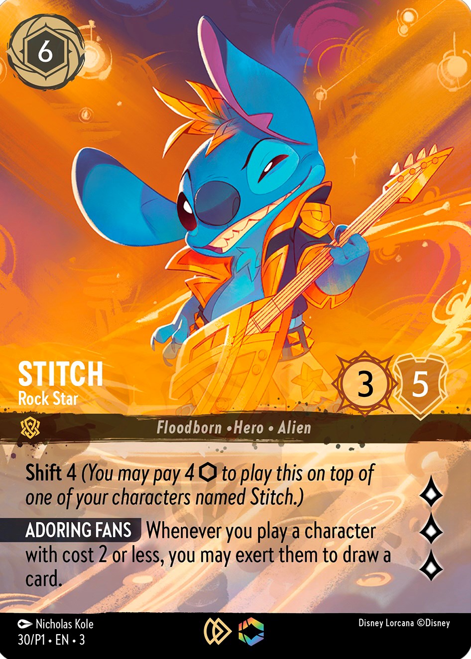 Stitch - Rock Star (Store Championship) (30) [Promo Cards] | Clutch Gaming