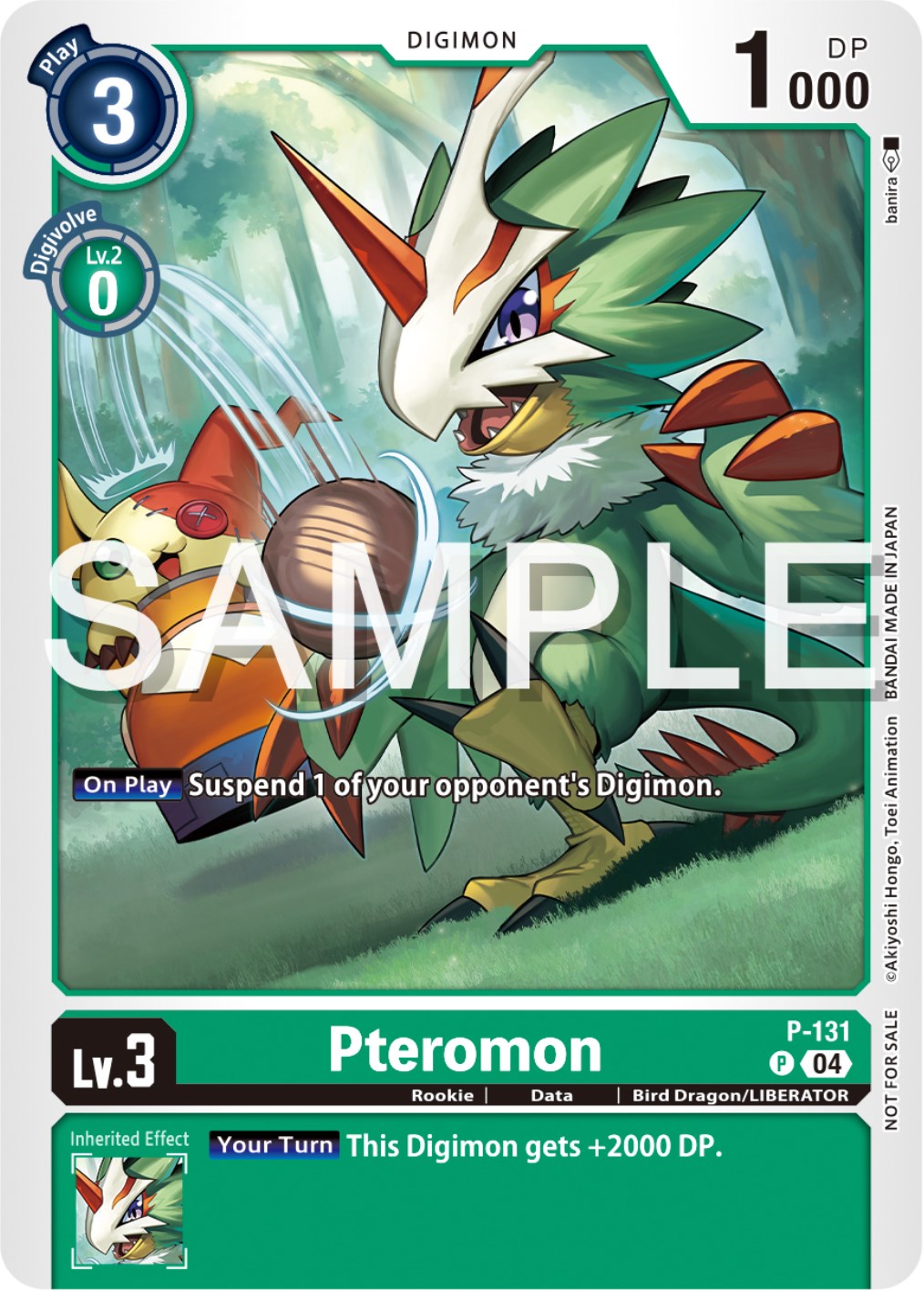 Pteromon [P-131] (Digimon Liberator Promotion Pack) [Promotional Cards] | Clutch Gaming