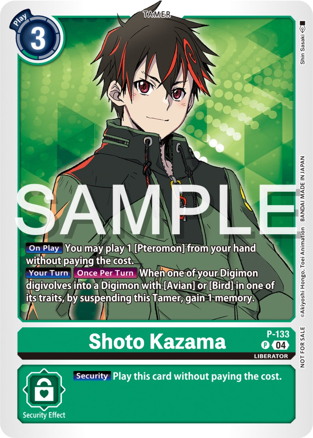 Shoto Kazama [P-133] (Digimon Liberator Promotion Pack) [Promotional Cards] | Clutch Gaming