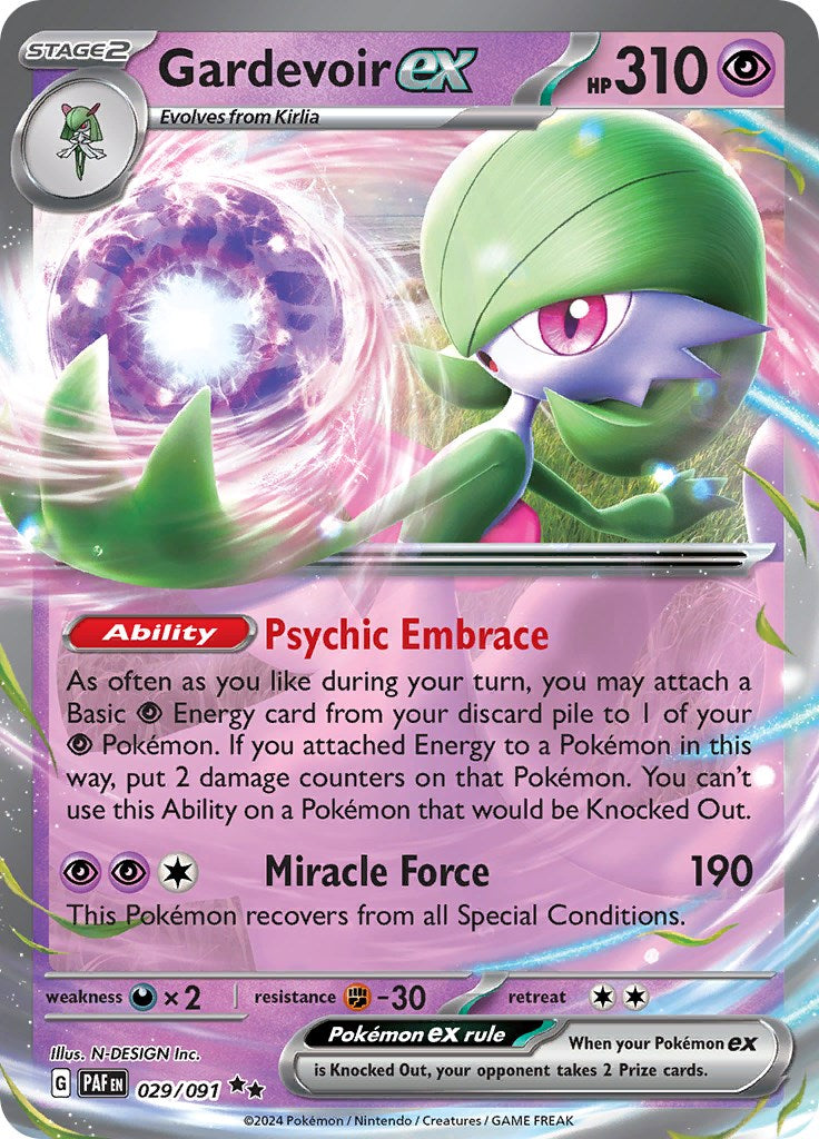 Gardevoir ex (029/091) [Scarlet & Violet: Paldean Fates] | Clutch Gaming