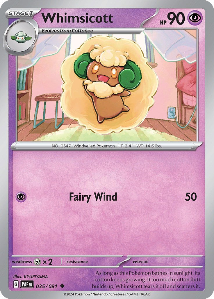 Whimsicott (035/091) [Scarlet & Violet: Paldean Fates] | Clutch Gaming