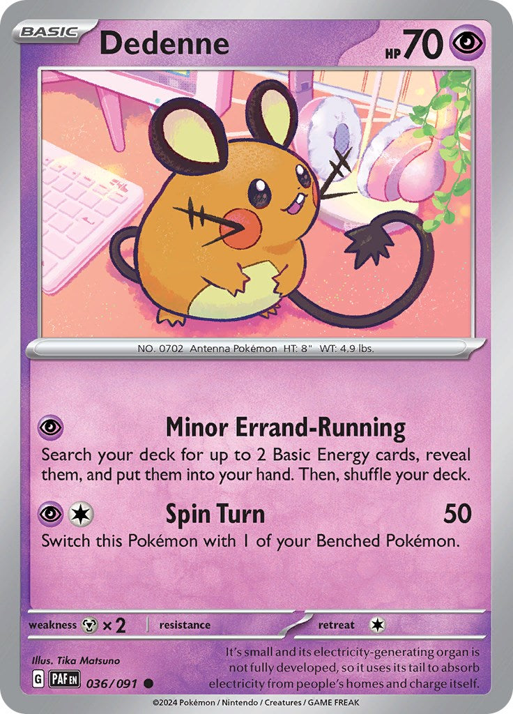 Dedenne (036/091) [Scarlet & Violet: Paldean Fates] | Clutch Gaming