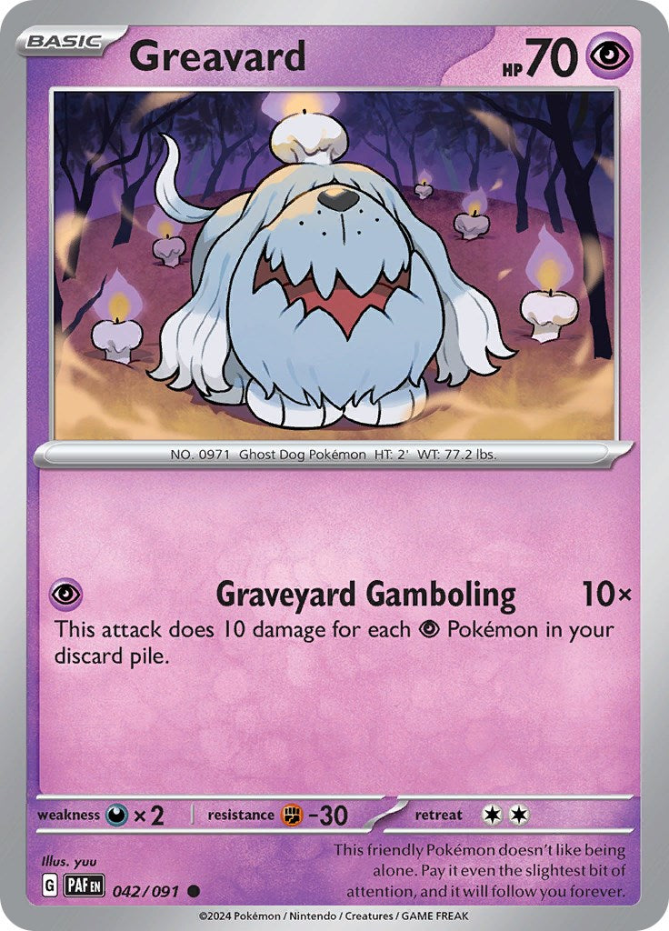 Greavard (042/091) [Scarlet & Violet: Paldean Fates] | Clutch Gaming