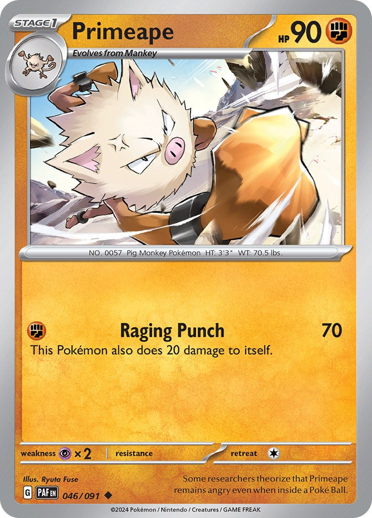 Primeape (046/091) [Scarlet & Violet: Paldean Fates] | Clutch Gaming