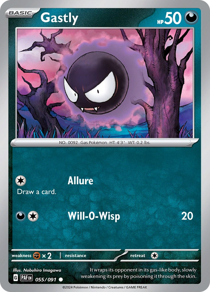 Gastly (055/091) [Scarlet & Violet: Paldean Fates] | Clutch Gaming