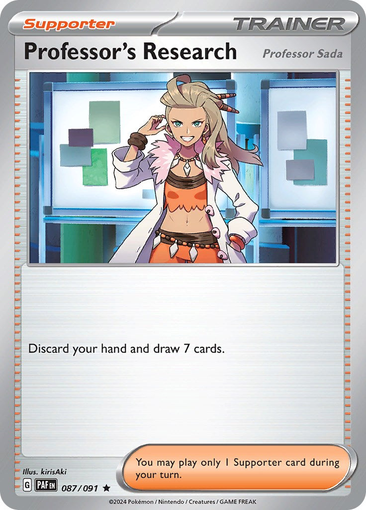 Professor's Research (087/091) [Scarlet & Violet: Paldean Fates] | Clutch Gaming