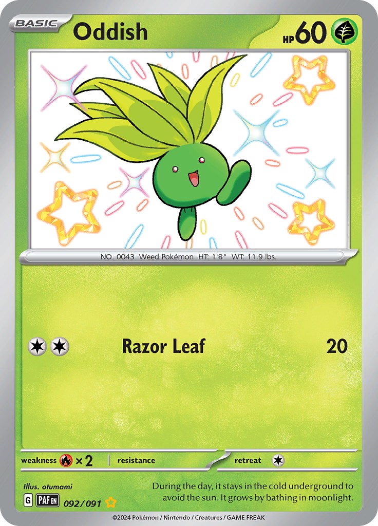 Oddish (092/091) [Scarlet & Violet: Paldean Fates] | Clutch Gaming