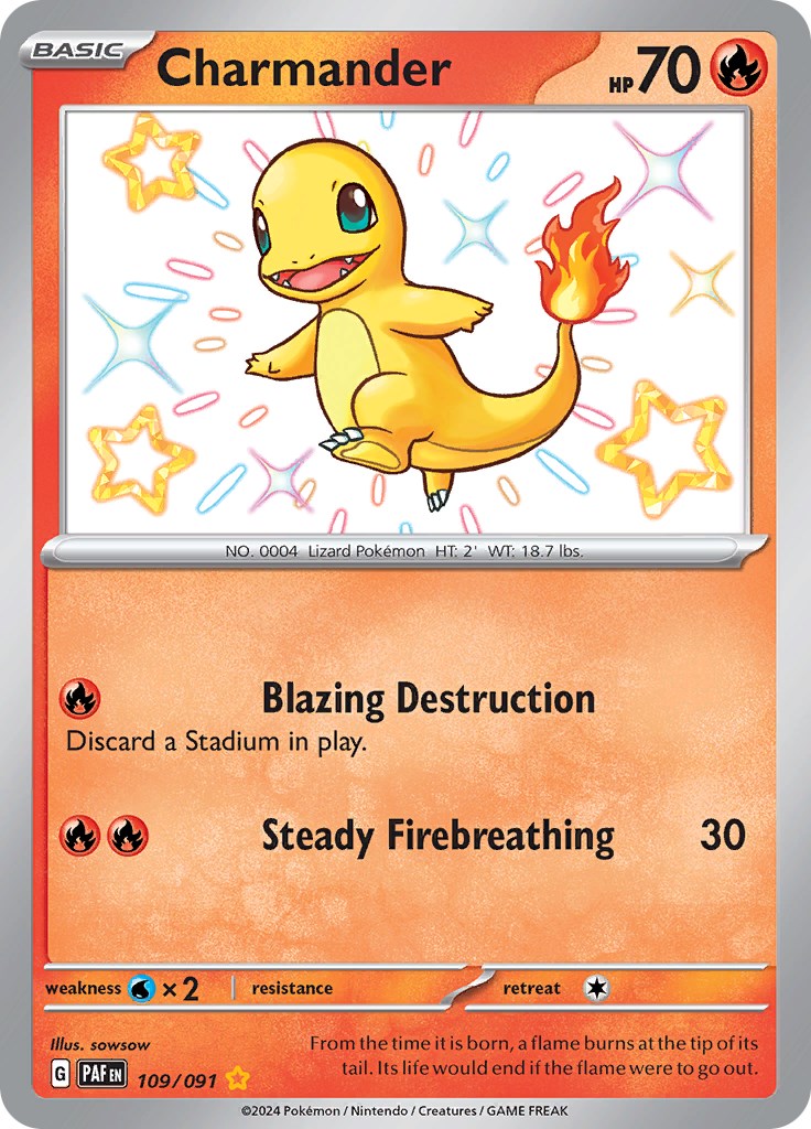 Charmander (109/091) [Scarlet & Violet: Paldean Fates] | Clutch Gaming