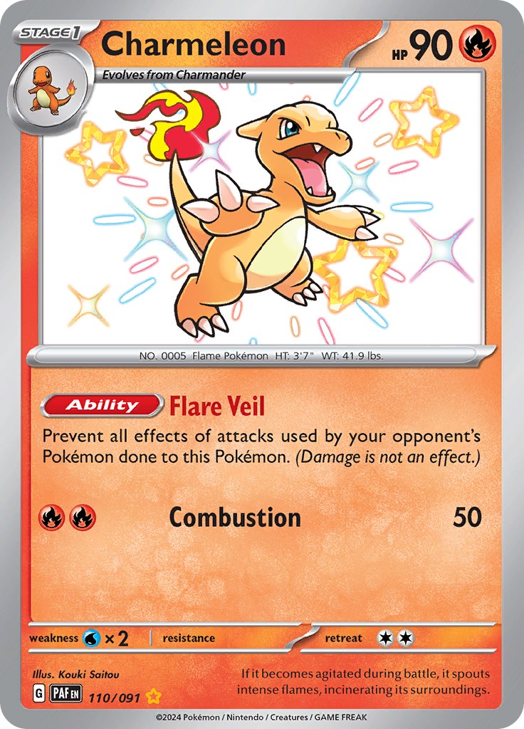 Charmeleon (110/091) [Scarlet & Violet: Paldean Fates] | Clutch Gaming