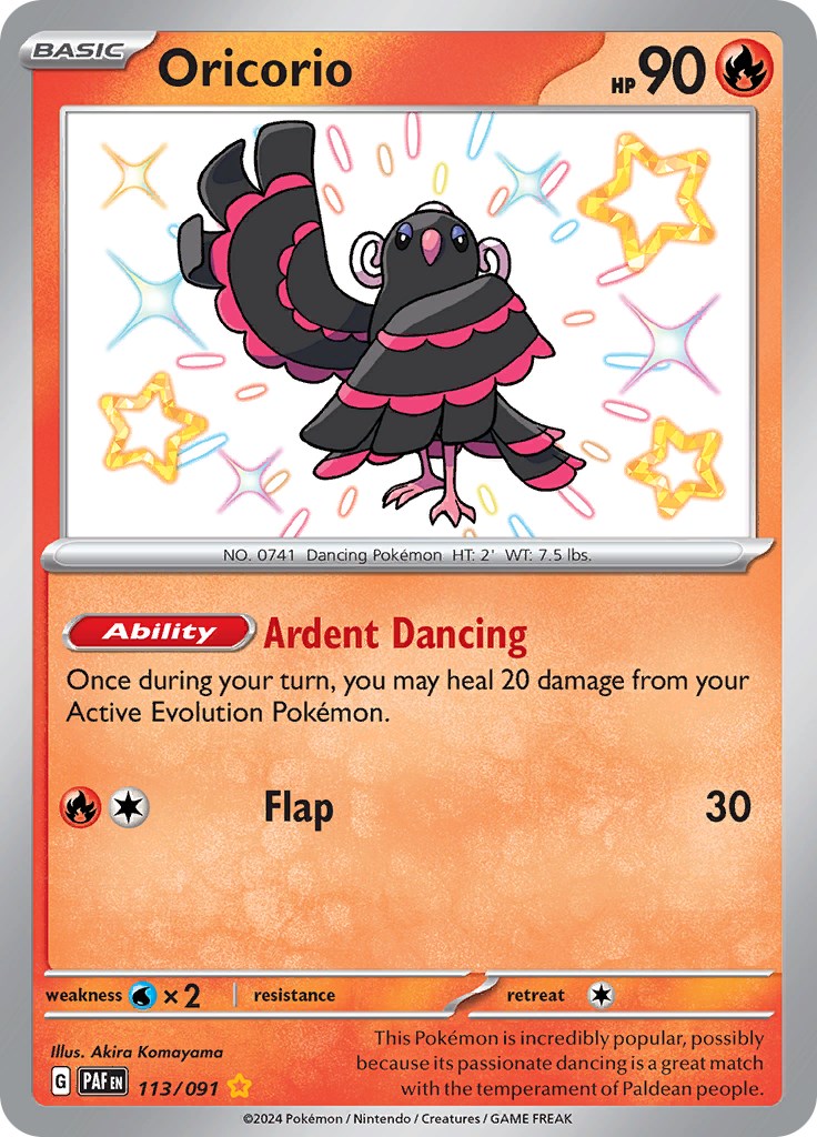 Oricorio (113/091) [Scarlet & Violet: Paldean Fates] | Clutch Gaming