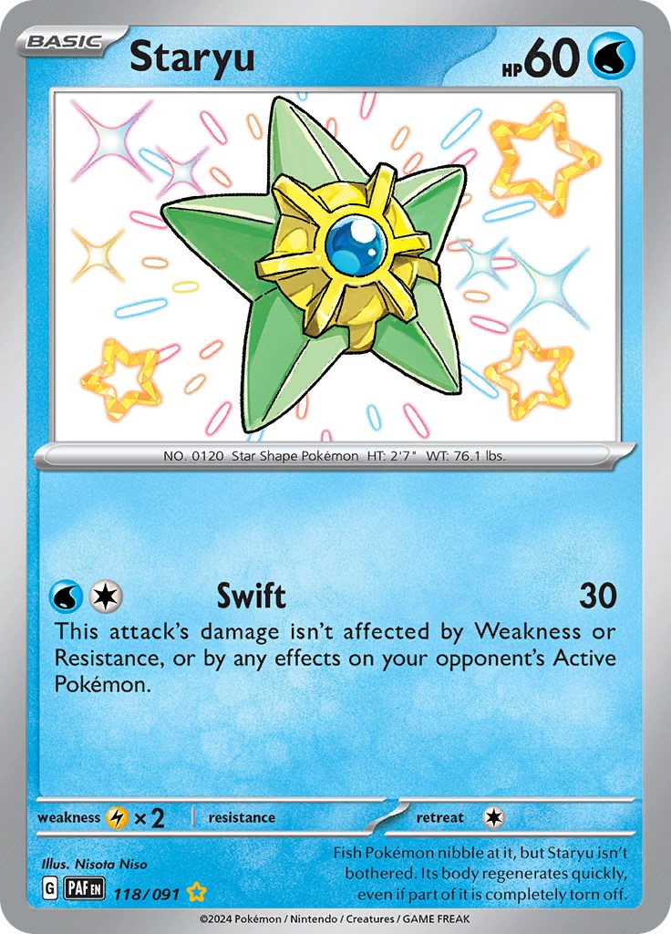 Staryu (118/091) [Scarlet & Violet: Paldean Fates] | Clutch Gaming