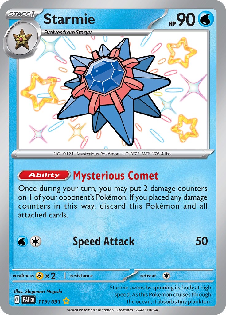 Starmie (119/091) [Scarlet & Violet: Paldean Fates] | Clutch Gaming