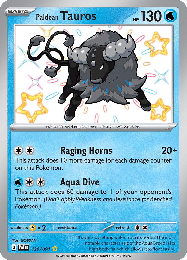 Paldean Tauros (120/091) [Scarlet & Violet: Paldean Fates] | Clutch Gaming