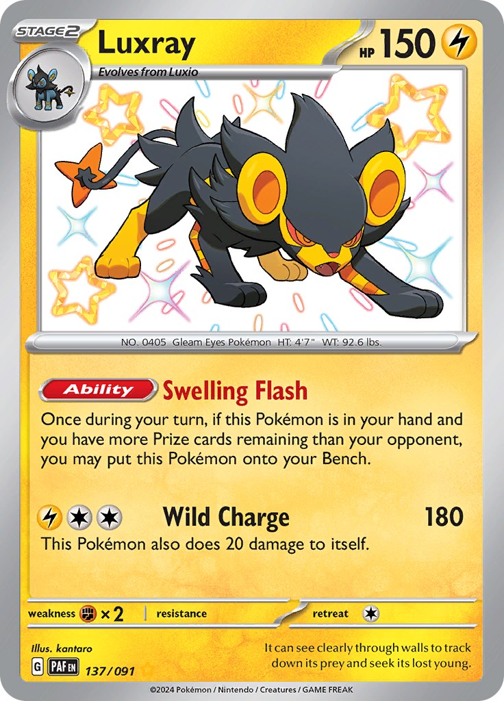 Luxray (137/091) [Scarlet & Violet: Paldean Fates] | Clutch Gaming