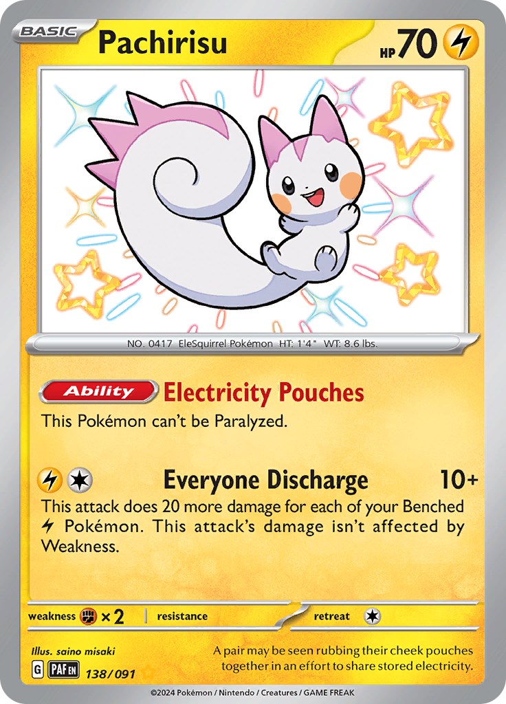 Pachirisu (138/091) [Scarlet & Violet: Paldean Fates] | Clutch Gaming