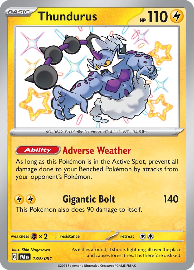 Thundurus (139/091) [Scarlet & Violet: Paldean Fates] | Clutch Gaming