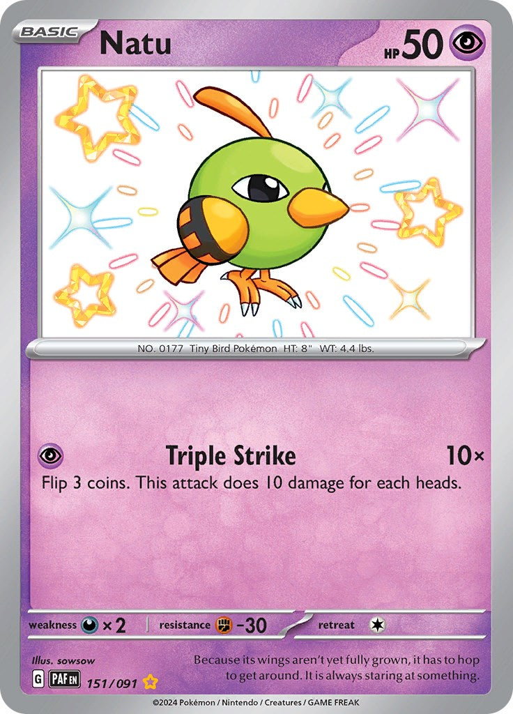 Natu (151/091) [Scarlet & Violet: Paldean Fates] | Clutch Gaming