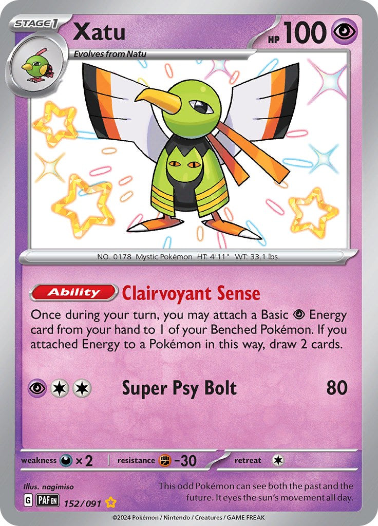 Xatu (152/091) [Scarlet & Violet: Paldean Fates] | Clutch Gaming