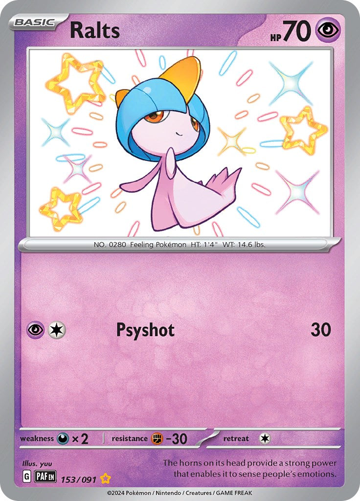 Ralts (153/091) [Scarlet & Violet: Paldean Fates] | Clutch Gaming