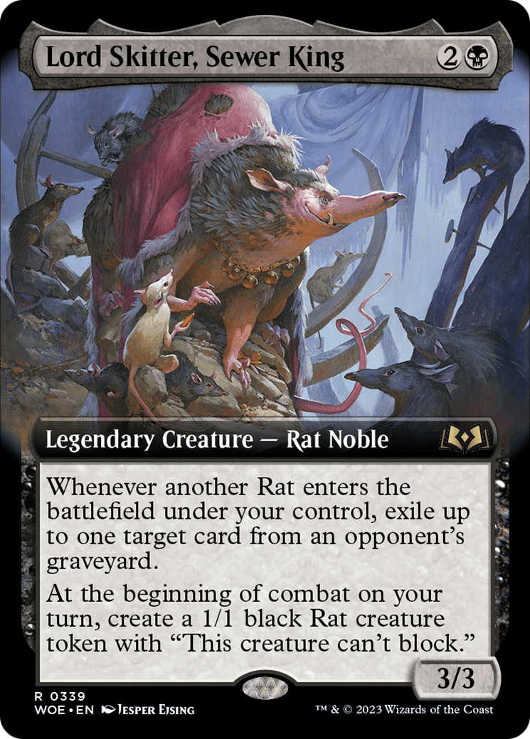 Lord Skitter, Sewer King (Extended Art) [Wilds of Eldraine] | Clutch Gaming