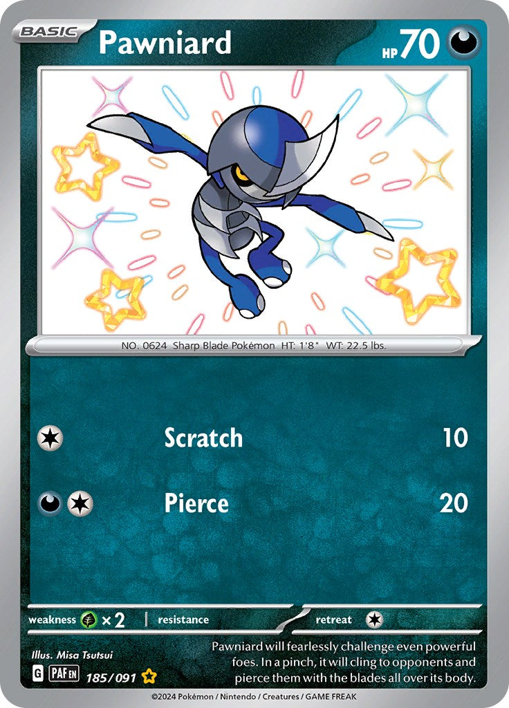 Pawniard (185/091) [Scarlet & Violet: Paldean Fates] | Clutch Gaming