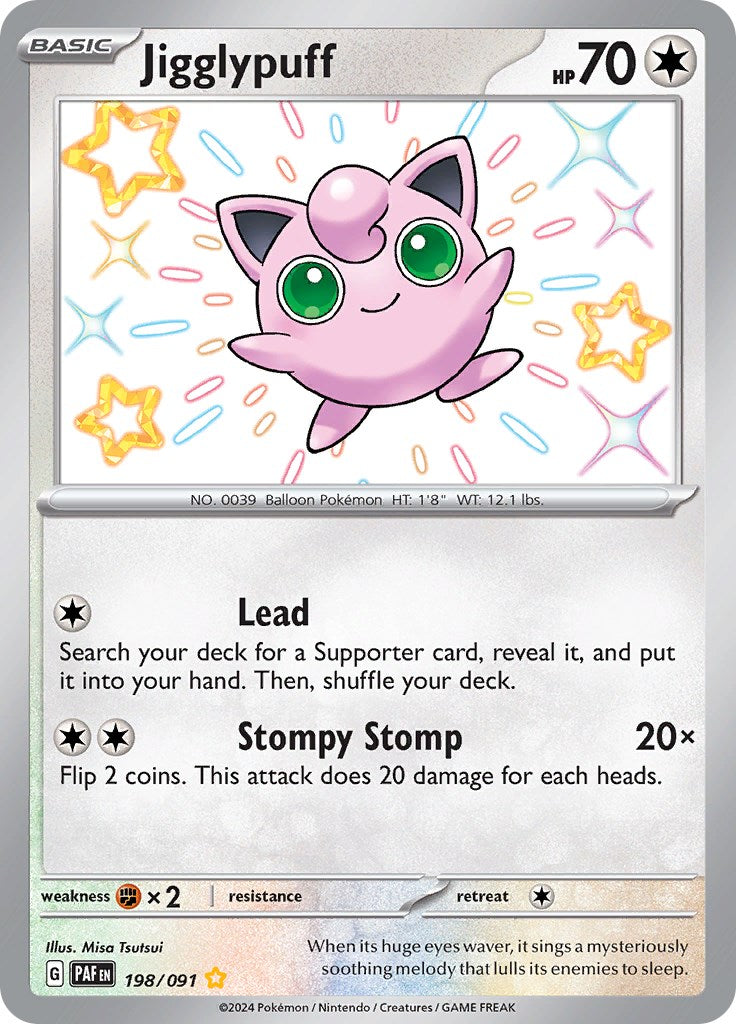 Jigglypuff (198/091) [Scarlet & Violet: Paldean Fates] | Clutch Gaming