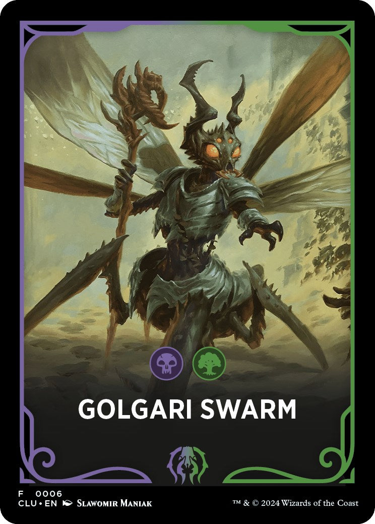 Golgari Swarm Theme Card [Ravnica: Clue Edition Tokens] | Clutch Gaming