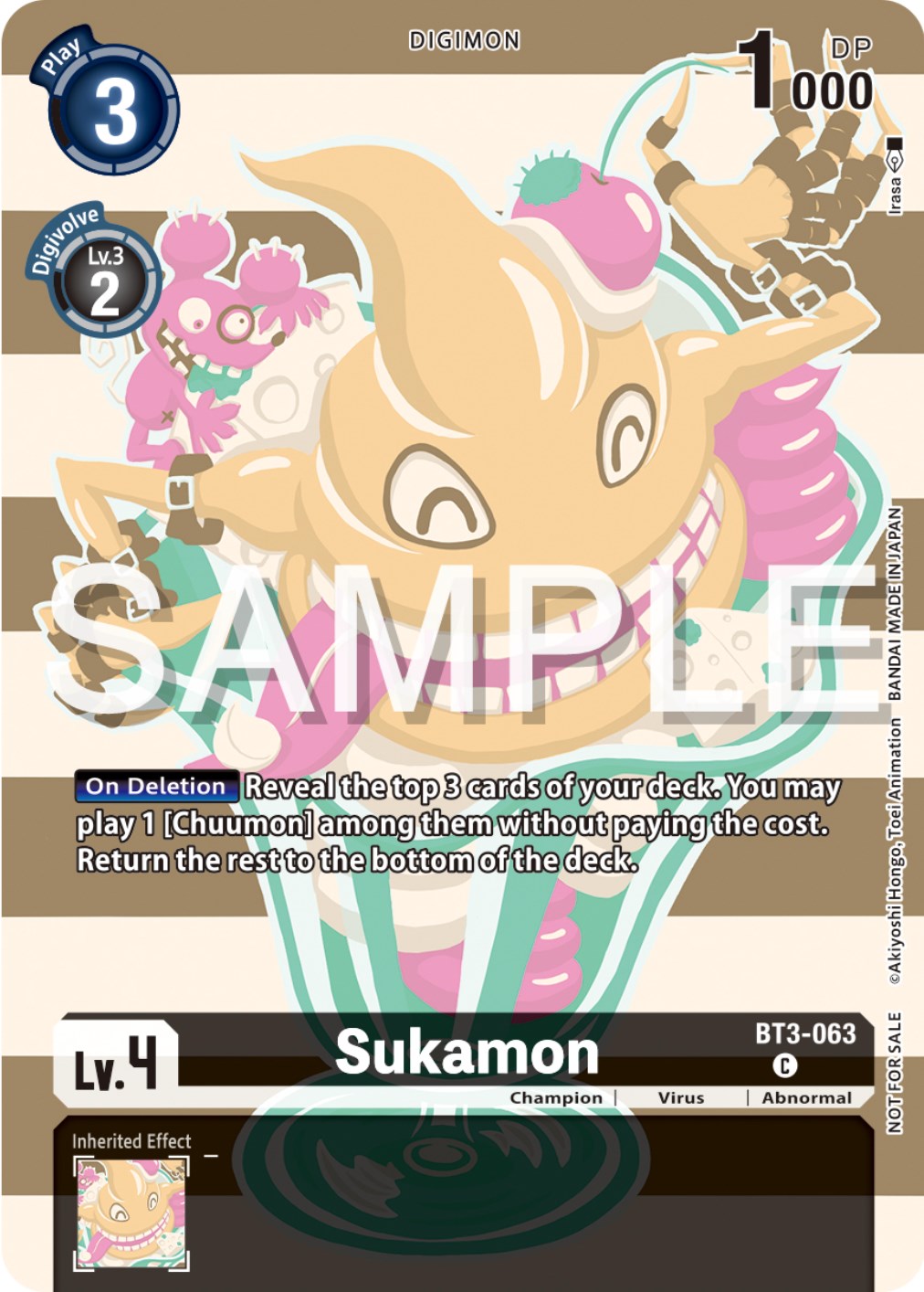 Sukamon [BT3-063] (Digimon Illustration Competition Pack 2023) [Release Special Booster Promos] | Clutch Gaming