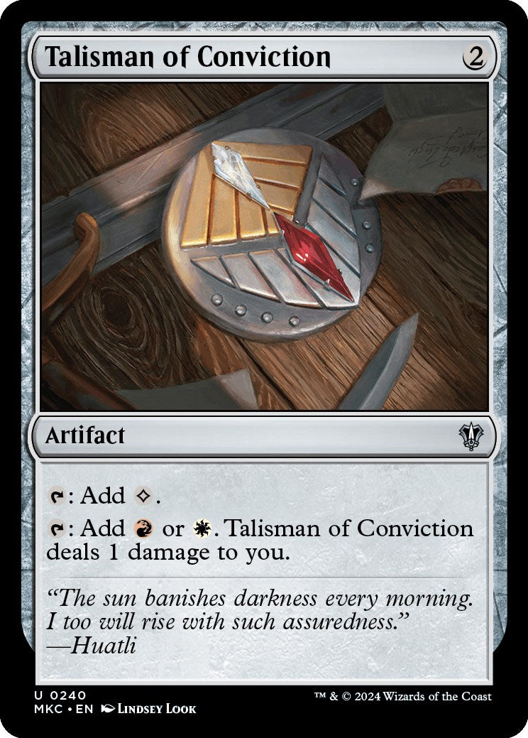 Talisman of Conviction [Murders at Karlov Manor Commander] | Clutch Gaming