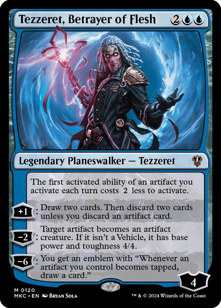 Tezzeret, Betrayer of Flesh [Murders at Karlov Manor Commander] | Clutch Gaming