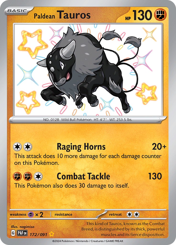 Paldean Tauros (172/091) [Scarlet & Violet: Paldean Fates] | Clutch Gaming