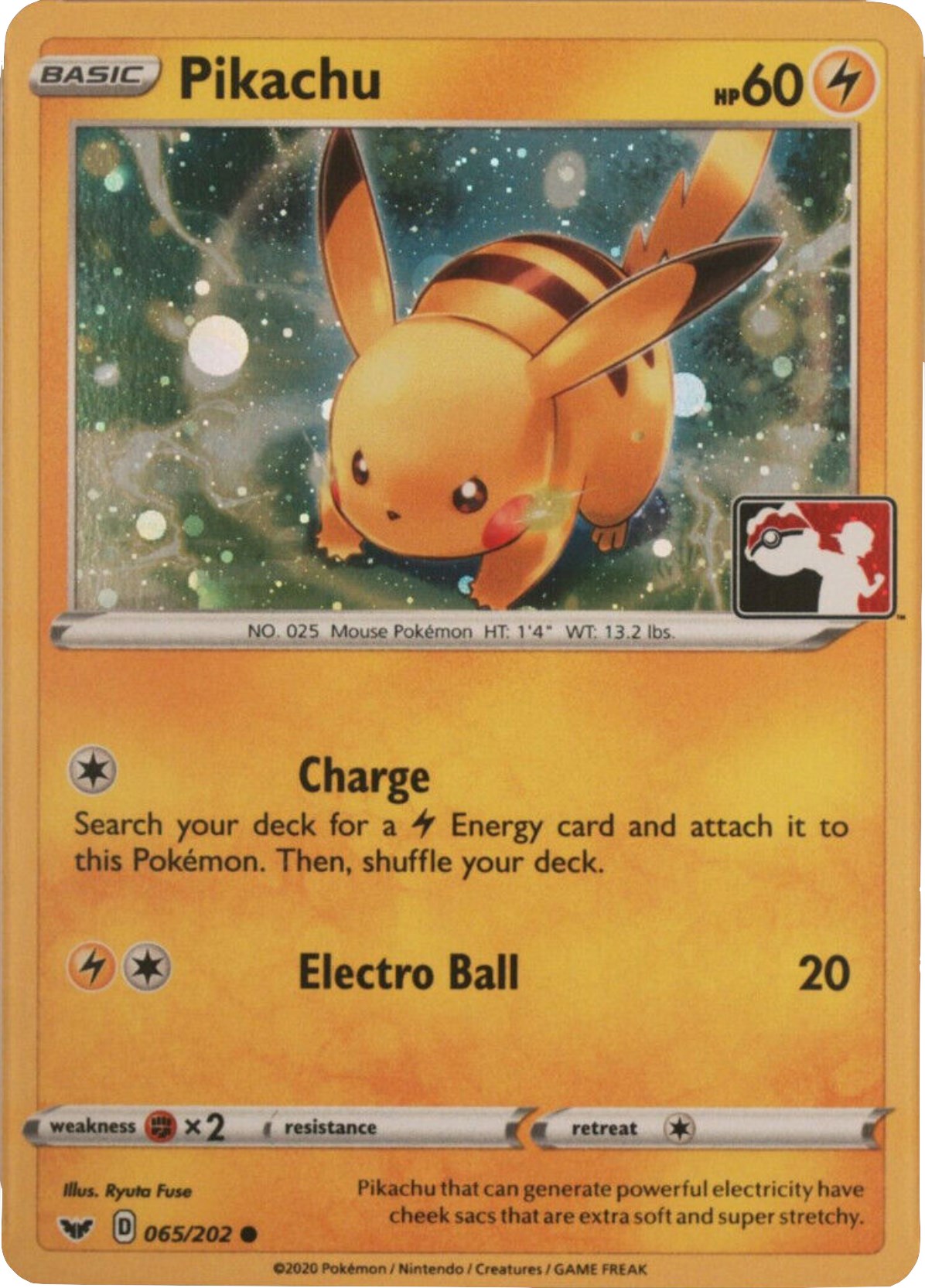 Pikachu (065/202) (Cosmos Holo) [League & Championship Cards] | Clutch Gaming