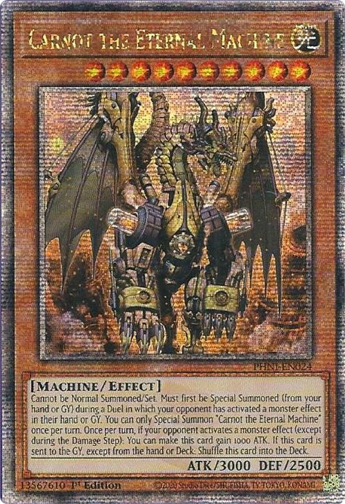 Carnot the Eternal Machine [PHNI-EN024] Quarter Century Secret Rare | Clutch Gaming