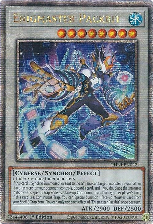 Enigmaster Packbit [PHNI-EN042] Quarter Century Secret Rare | Clutch Gaming