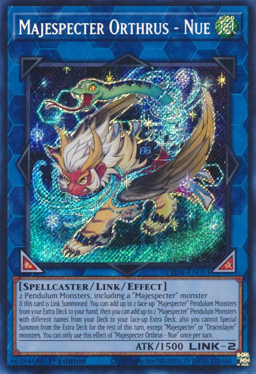 Majespecter Orthrus - Nue [PHNI-EN051] Secret Rare | Clutch Gaming