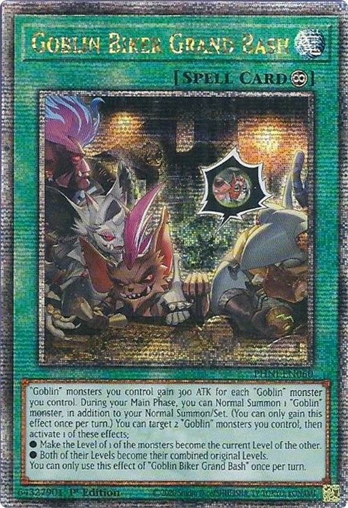 Goblin Biker Grand Bash [PHNI-EN060] Quarter Century Secret Rare | Clutch Gaming