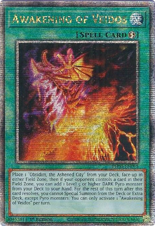 Awakening of Veidos [PHNI-EN095] Quarter Century Secret Rare | Clutch Gaming