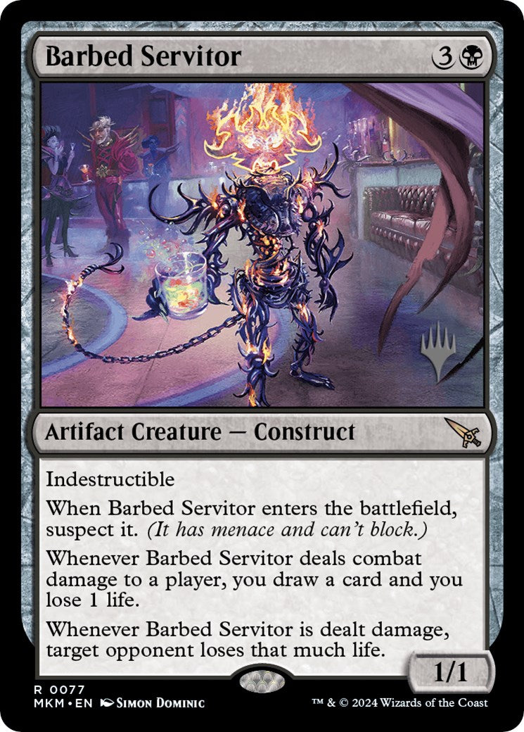 Barbed Servitor (Promo Pack) [Murders at Karlov Manor Promos] | Clutch Gaming