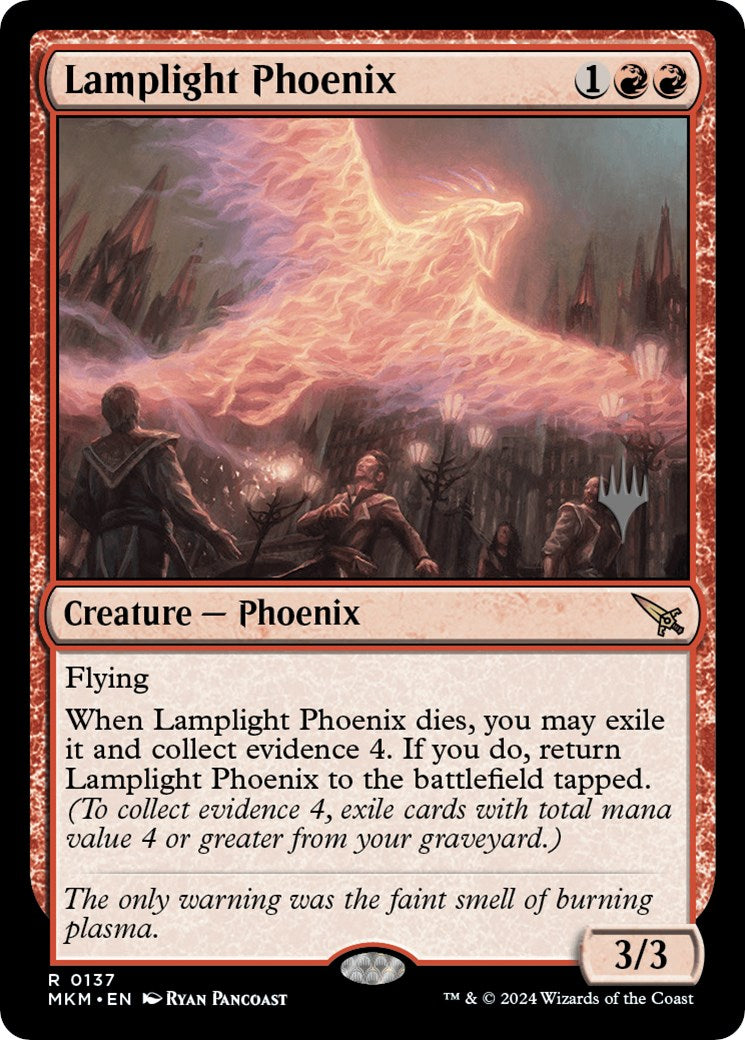 Lamplight Phoenix (Promo Pack) [Murders at Karlov Manor Promos] | Clutch Gaming