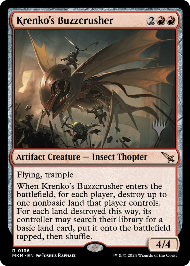 Krenko's Buzzcrusher (Promo Pack) [Murders at Karlov Manor Promos] | Clutch Gaming